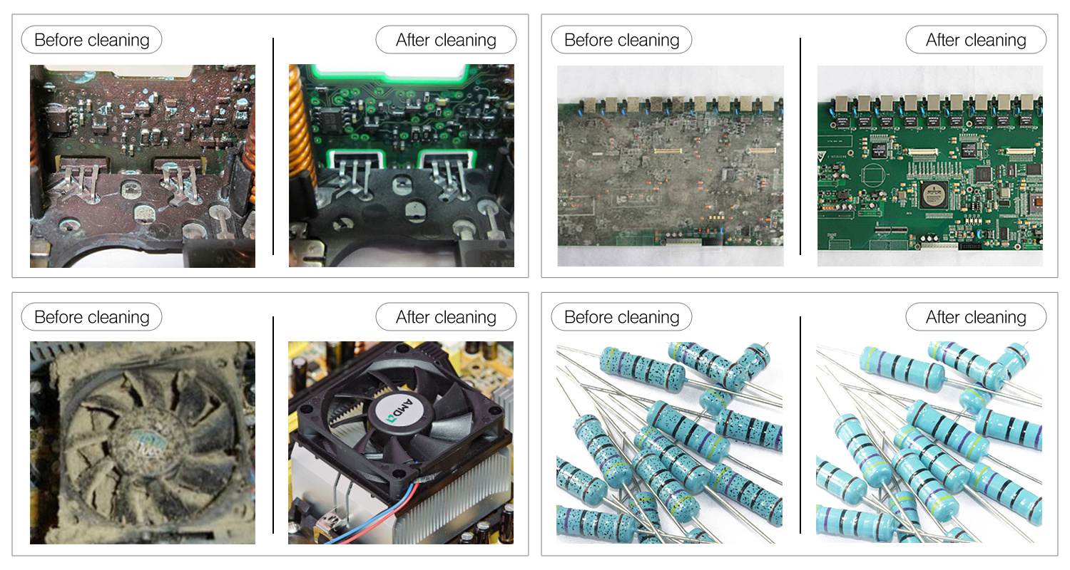 granbo ultrasonic Electronics Cleaning effect