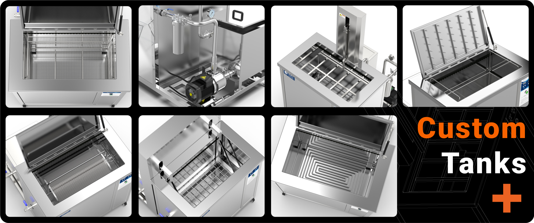granbo ultrasonic cleaner custom tanks