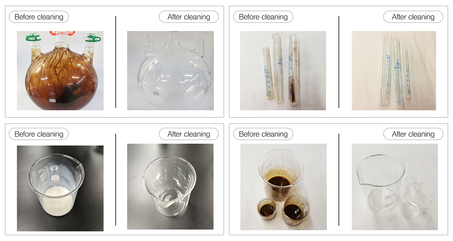 granbo ultrasonic glassware Cleaning effect