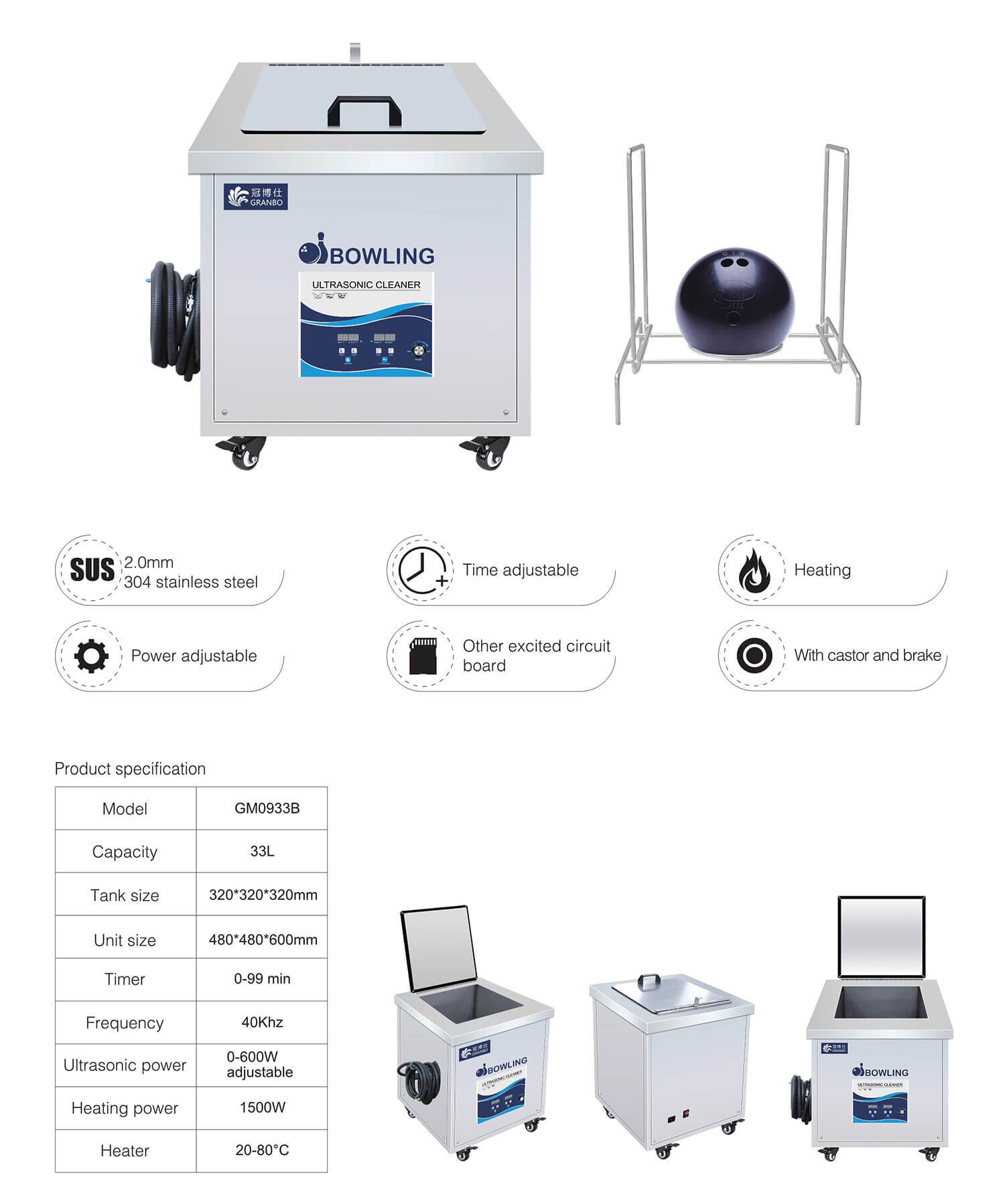 Sports Equipment Ultrasonic Cleaner