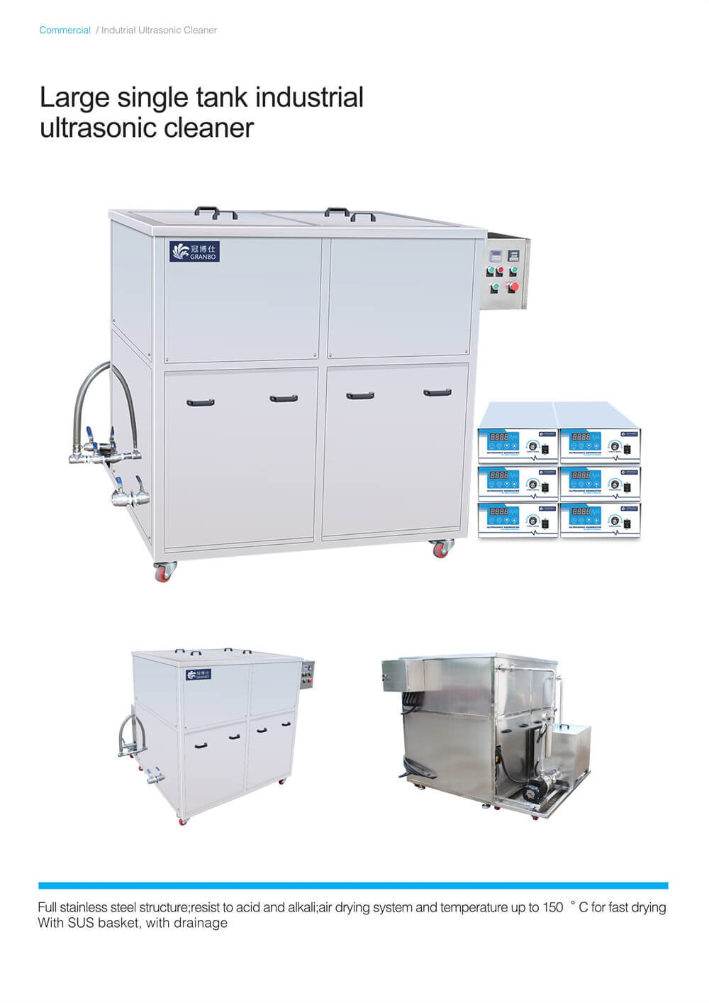 Single Tank Ultrasonic Cleaner