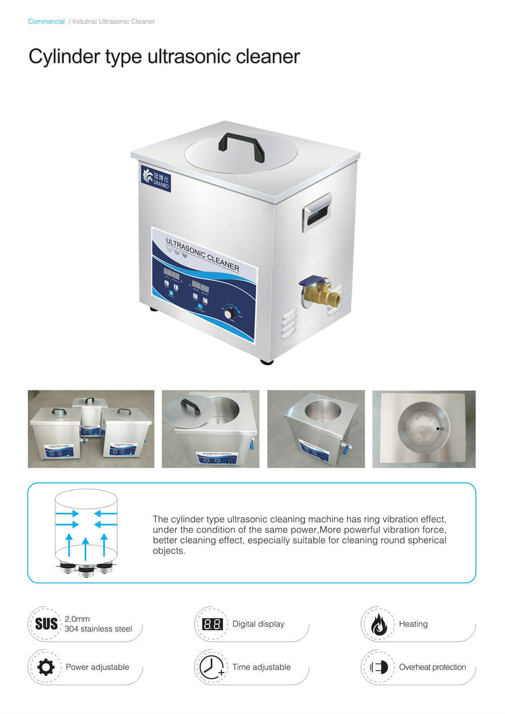 Single Tank Ultrasonic Cleaner