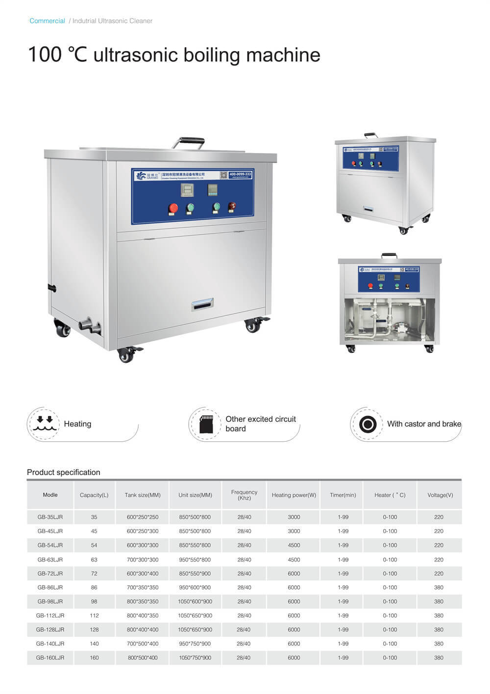 Single Tank Ultrasonic Cleaner