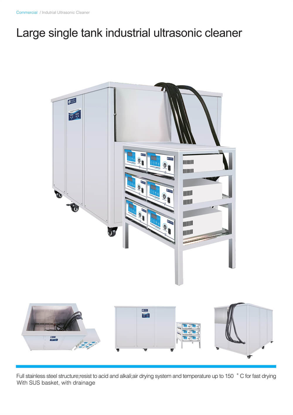 Single Tank Ultrasonic Cleaner