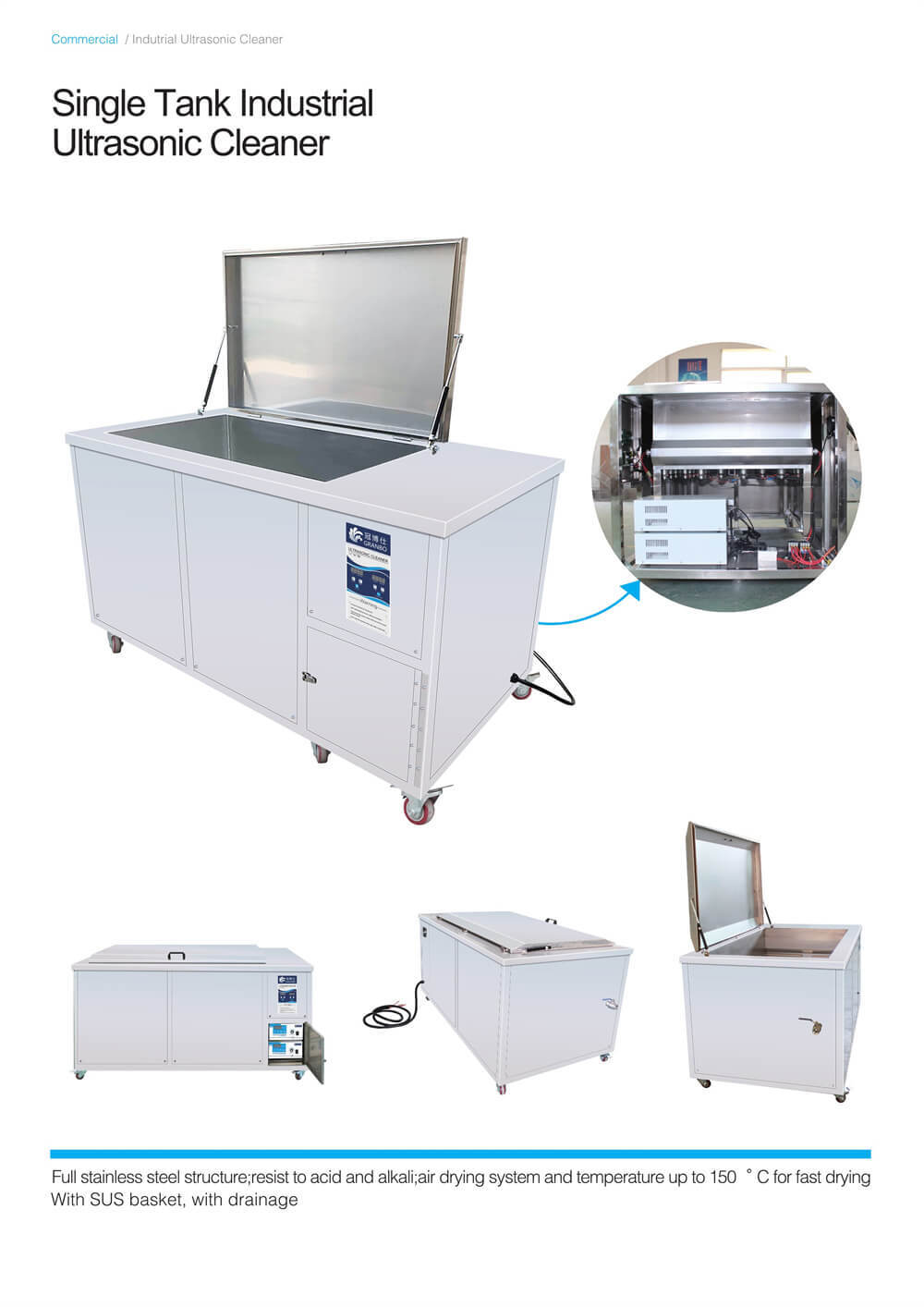Single Tank Ultrasonic Cleaner