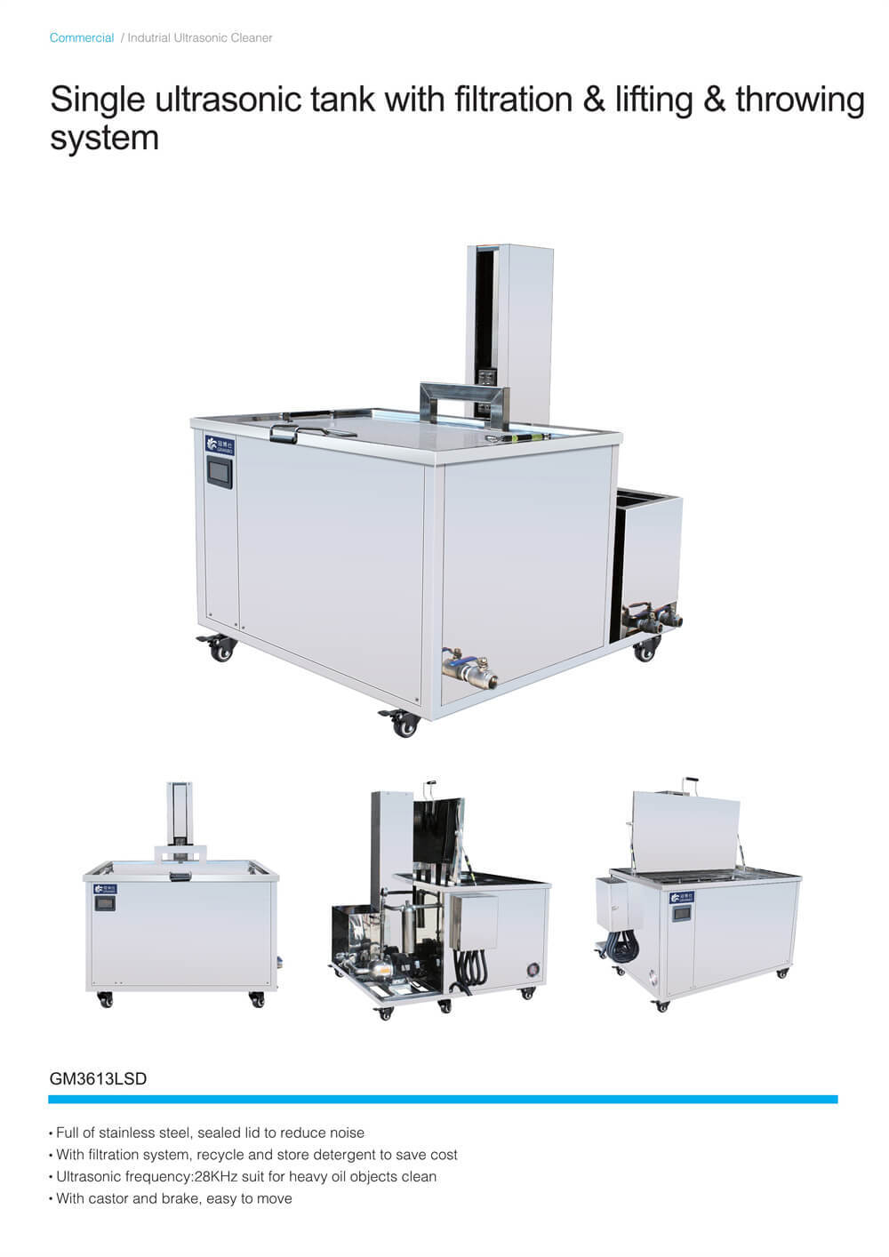 Single Tank Ultrasonic Cleaner