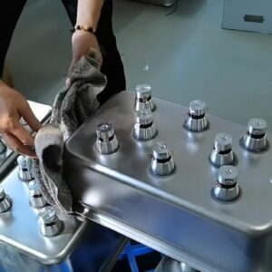 Transducer glue baked to the inner tank