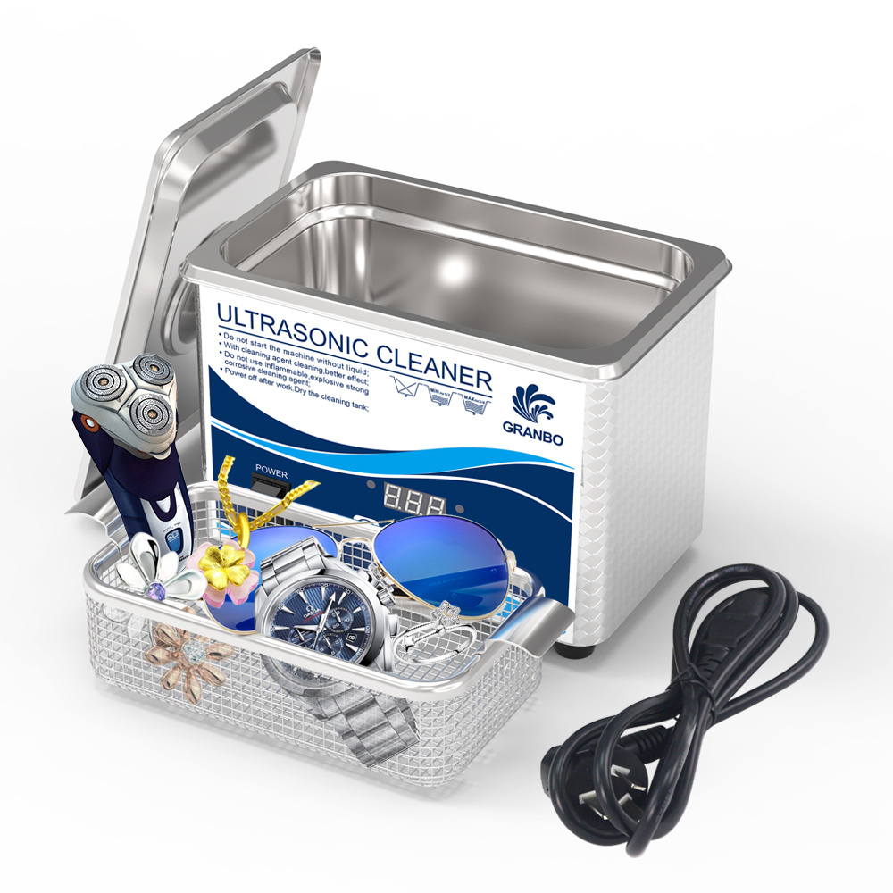 Granbo GA008G Multi-Purpose Home Ultrasonic Cleaner for Jewelry, Watches & Eyeglasses