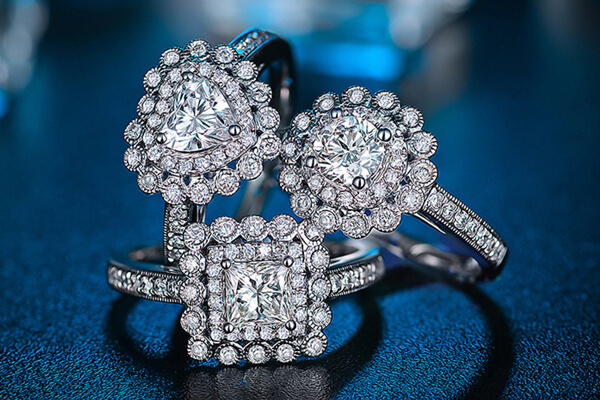 Exquisitely crafted diamond-set ring